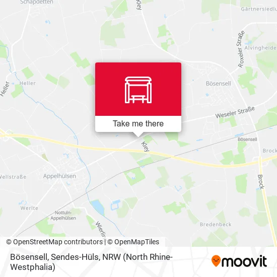 Карта Bösensell, Sendes-Hüls