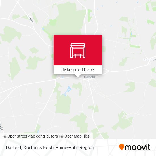 Darfeld, Kortüms Esch map