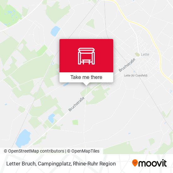 Letter Bruch, Campingplatz map
