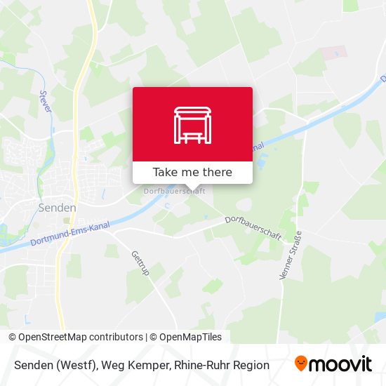 Senden (Westf), Weg Kemper map