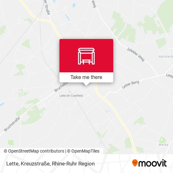Lette, Kreuzstraße map