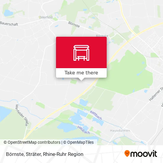 Börnste, Sträter map