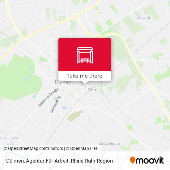 Карта Dülmen, Agentur Für Arbeit