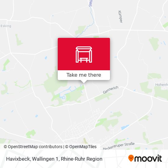 Havixbeck, Wallingen 1 map