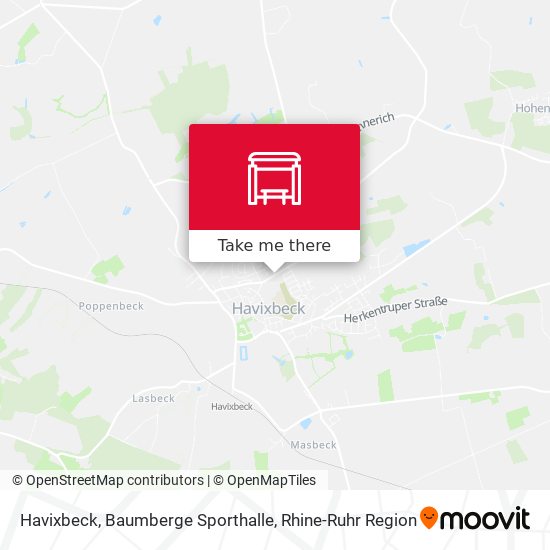 Havixbeck, Baumberge Sporthalle map