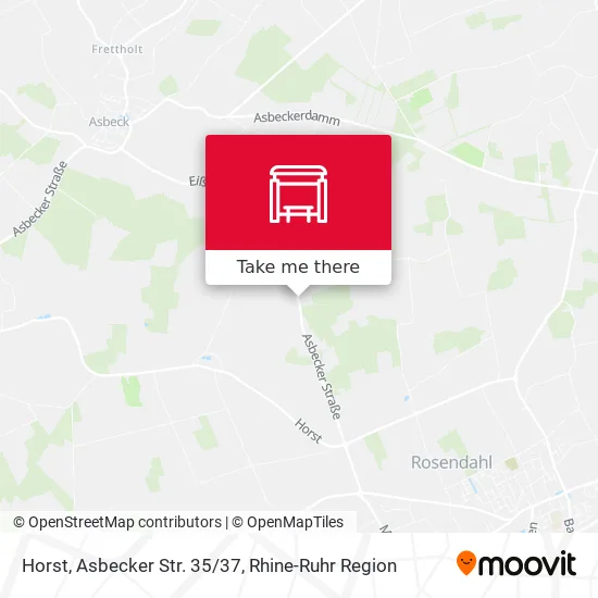 Карта Horst, Asbecker Str. 35/37
