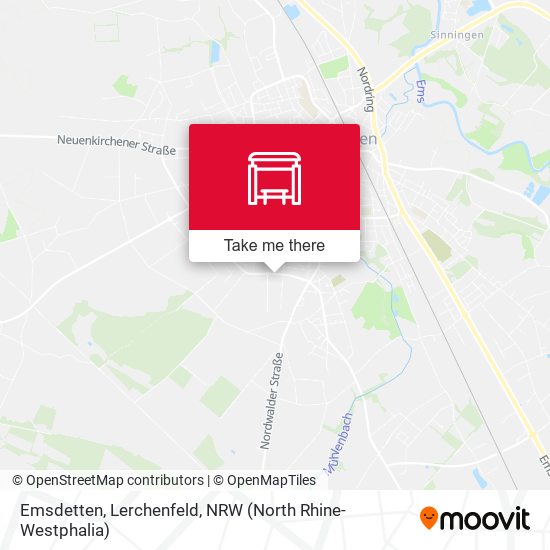 Карта Emsdetten, Lerchenfeld