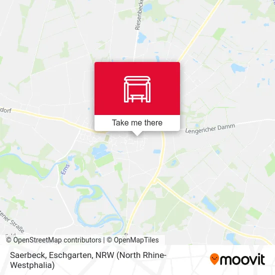 Saerbeck, Eschgarten map