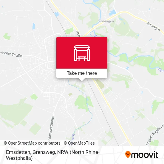 Emsdetten, Grenzweg map