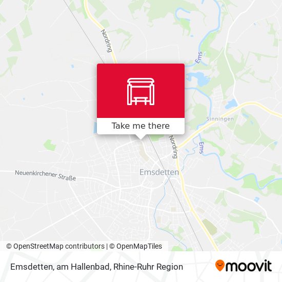 Карта Emsdetten, am Hallenbad