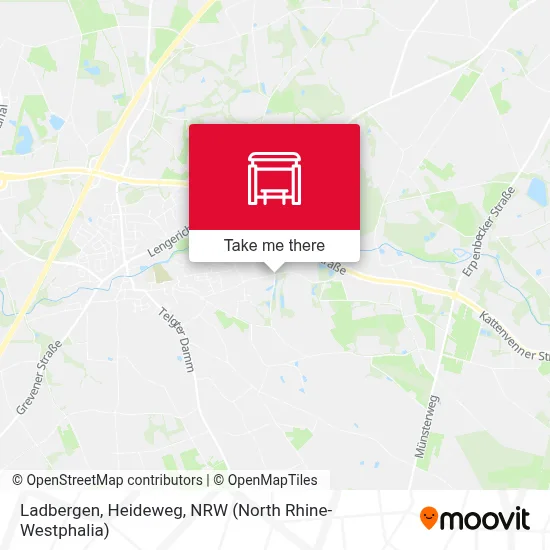 Ladbergen, Heideweg map