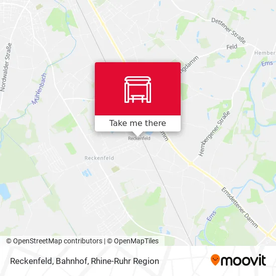 Карта Reckenfeld, Bahnhof