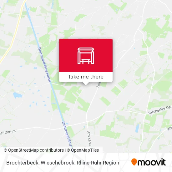 Карта Brochterbeck, Wieschebrock