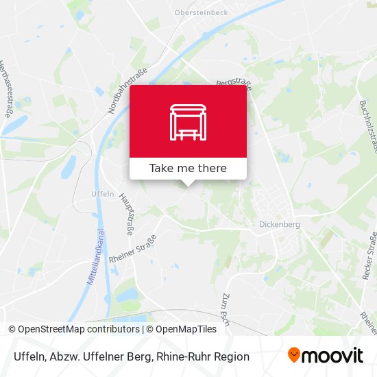 Uffeln, Abzw. Uffelner Berg map