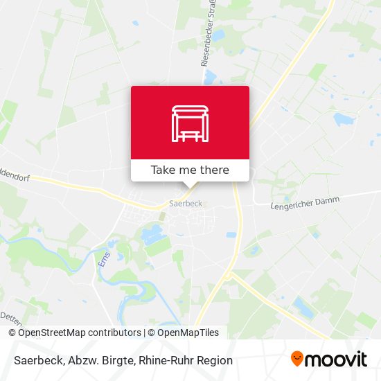 Saerbeck, Abzw. Birgte map