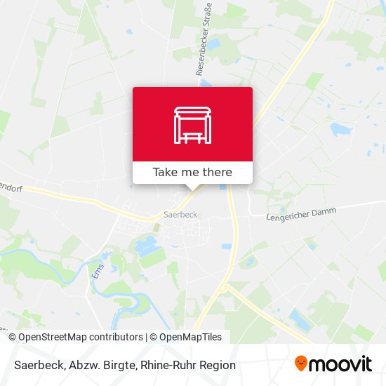 Saerbeck, Abzw. Birgte map
