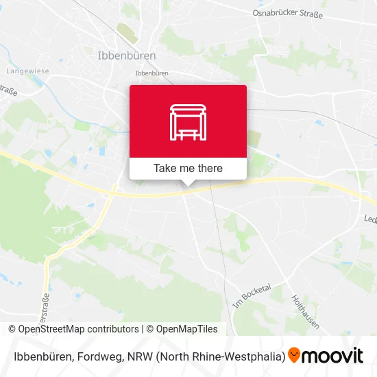 Ibbenbüren, Fordweg map