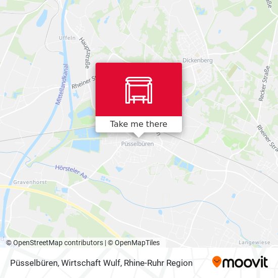 Püsselbüren, Wirtschaft Wulf map