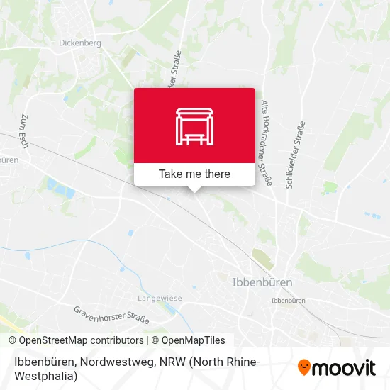 Ibbenbüren, Nordwestweg map