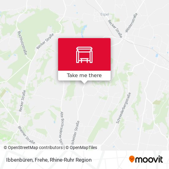 Карта Ibbenbüren, Frehe