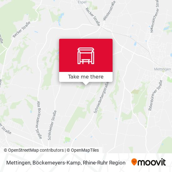 Mettingen, Böckemeyers-Kamp map