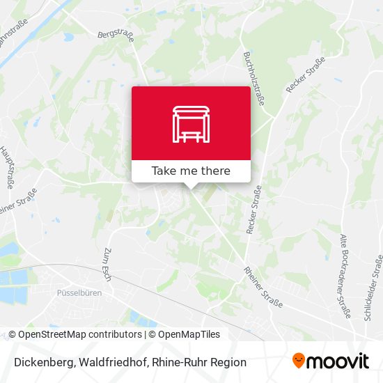 Dickenberg, Waldfriedhof map