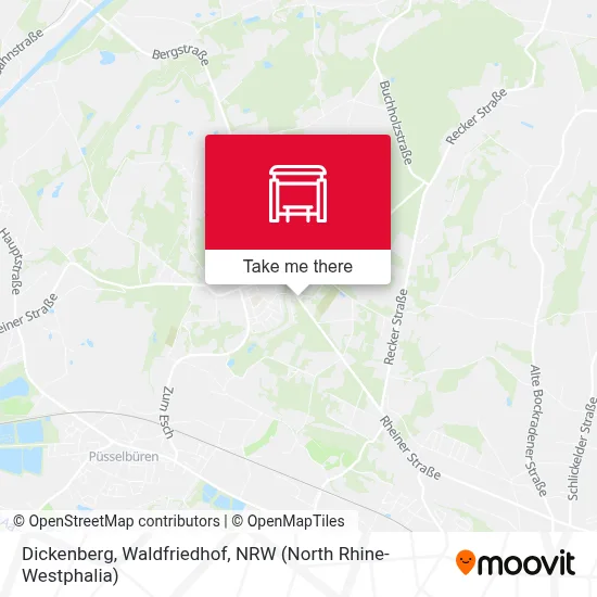 Dickenberg, Waldfriedhof map