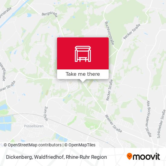 Dickenberg, Waldfriedhof map
