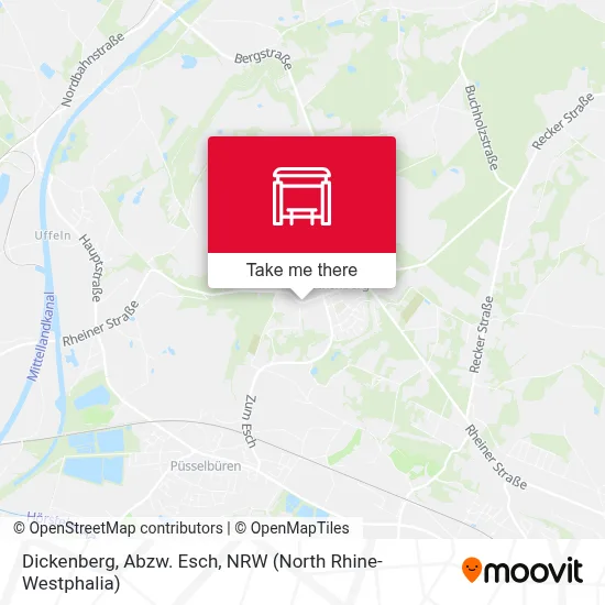 Dickenberg, Abzw. Esch map