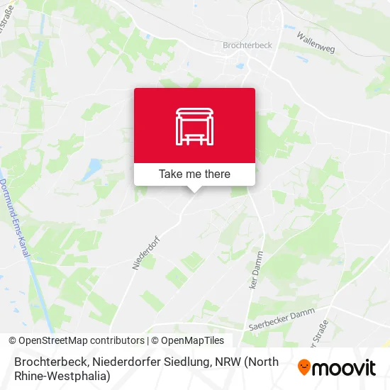Карта Brochterbeck, Niederdorfer Siedlung