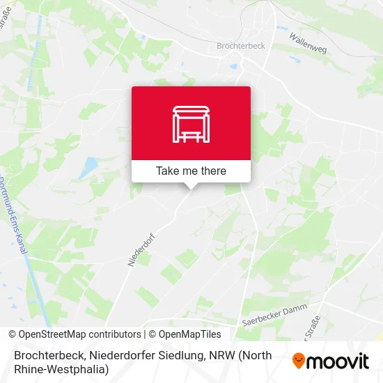 Карта Brochterbeck, Niederdorfer Siedlung