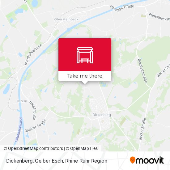Dickenberg, Gelber Esch map
