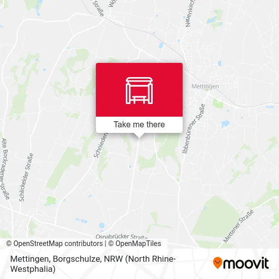 Карта Mettingen, Borgschulze