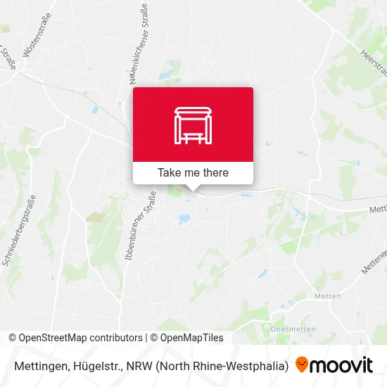 Mettingen, Hügelstr. map