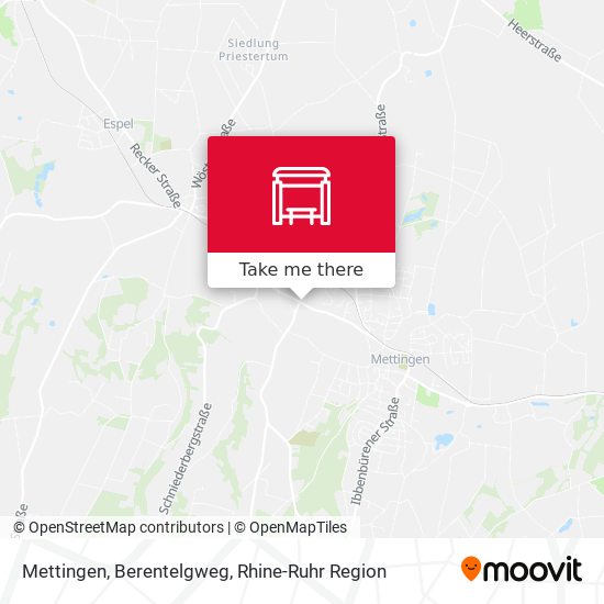 Mettingen, Berentelgweg map