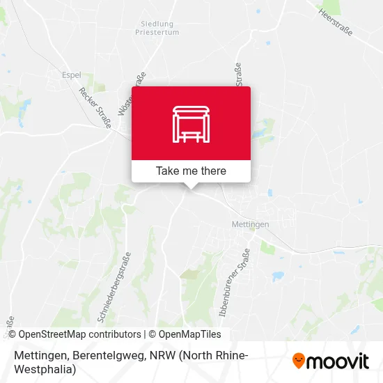 Mettingen, Berentelgweg map
