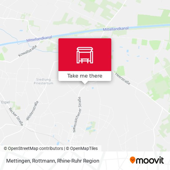 Карта Mettingen, Rottmann
