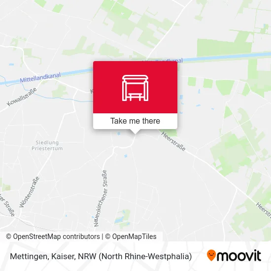 Карта Mettingen, Kaiser