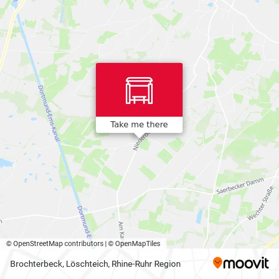 Карта Brochterbeck, Löschteich