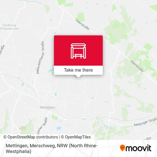 Mettingen, Merschweg map
