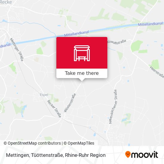 Mettingen, Tüöttenstraße map