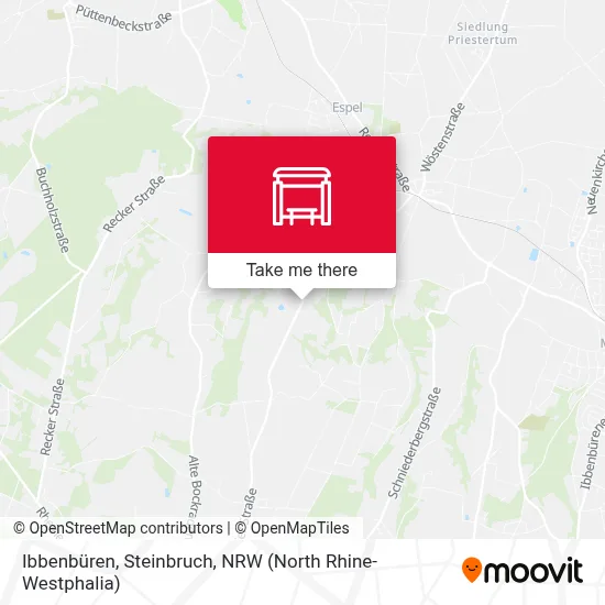 Ibbenbüren, Steinbruch map