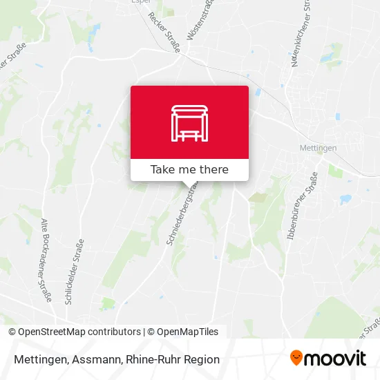 Карта Mettingen, Assmann