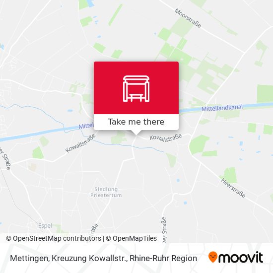 Mettingen, Kreuzung Kowallstr. map