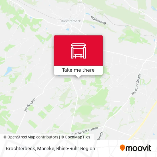 Карта Brochterbeck, Maneke