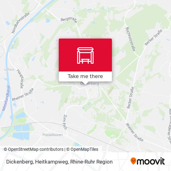 Dickenberg, Heitkampweg map
