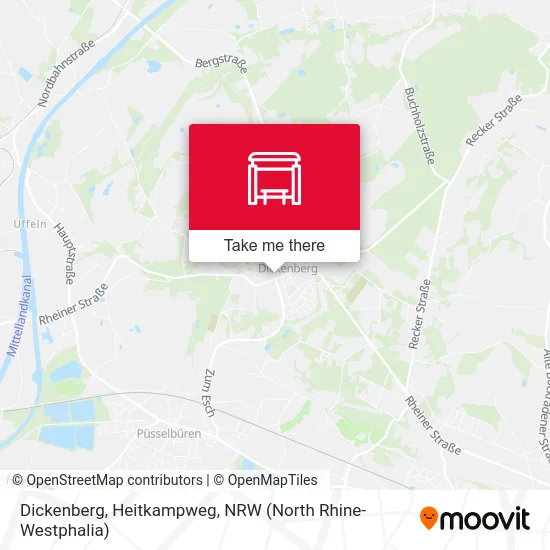 Dickenberg, Heitkampweg map