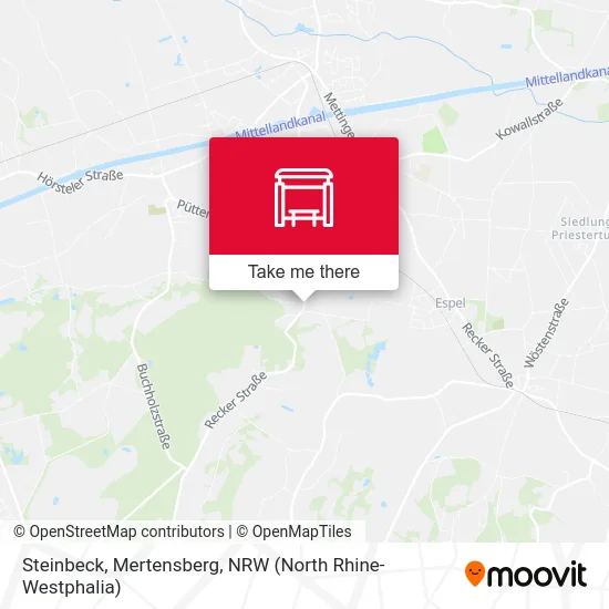 Steinbeck, Mertensberg map