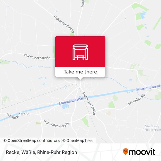 Recke, Wäßle map