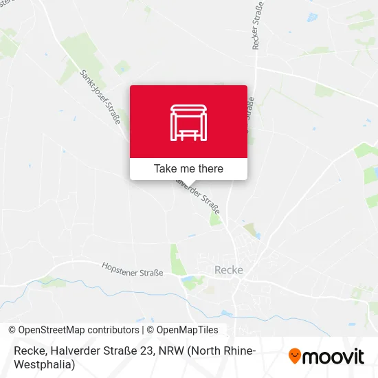 Карта Recke, Halverder Straße 23